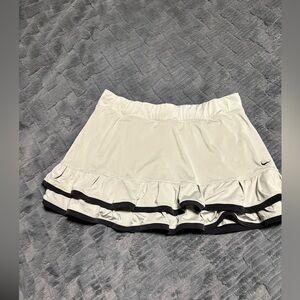 Nike Cream Mini Skirt with Black Trim